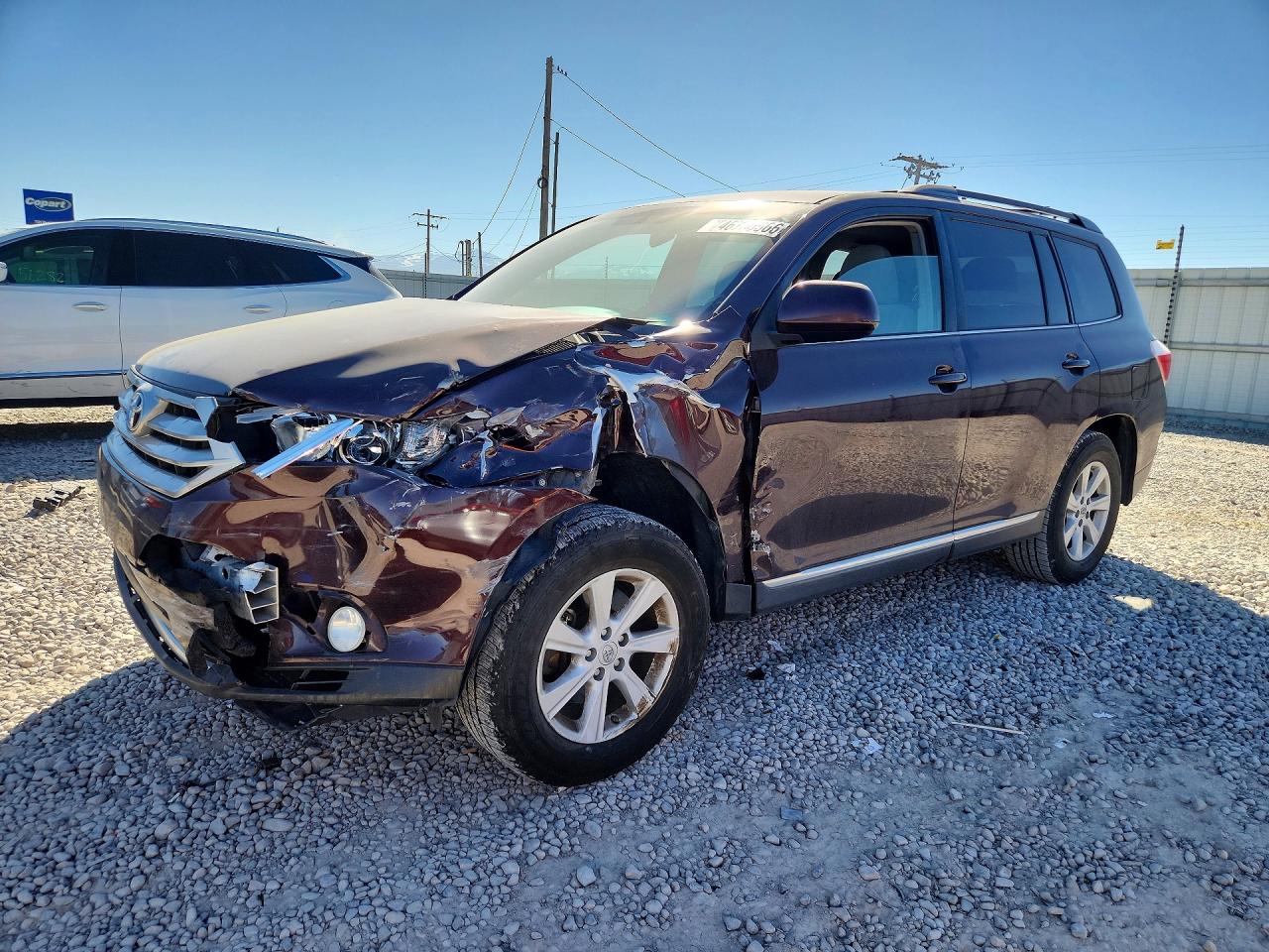 2013 Toyota Highlander — Front End — auction Copart ut - salt lake city - 1