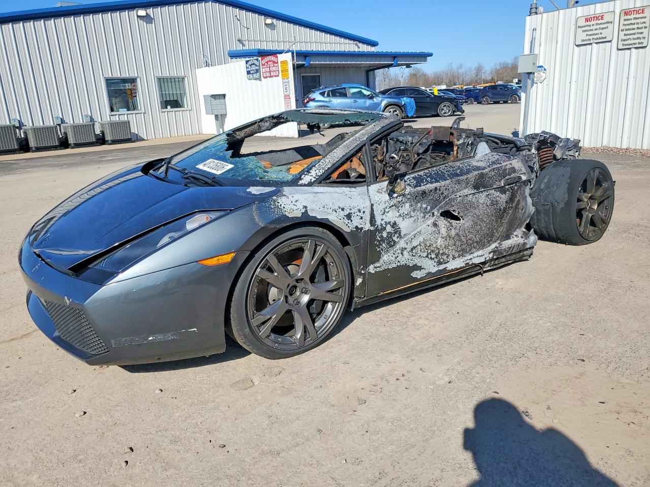 2007 Lamborghini Gallardo — Burn — aukcja Copart ny - syracuse - 1