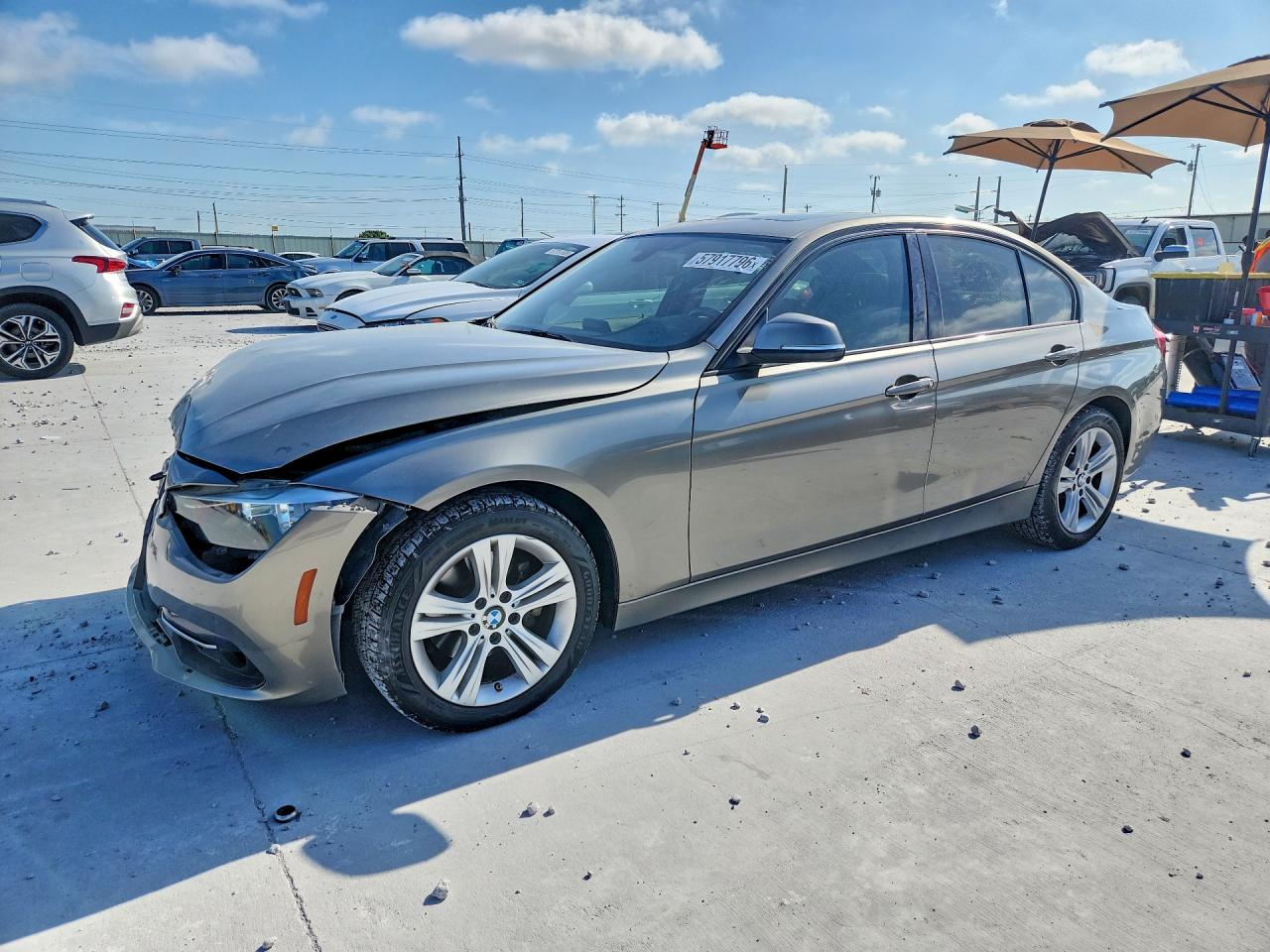 2016 BMW 3er — Front End — aukcja Copart tx - ft. worth - 1