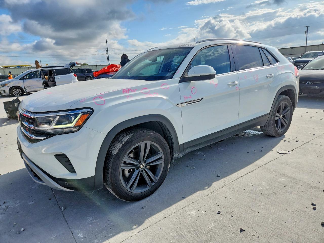 2021 Volkswagen Atlas Cross Sport — Hail — aukcja Copart tx - ft. worth - 1