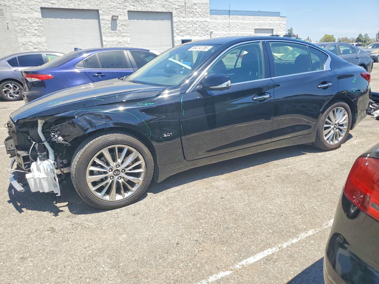 2018 Infiniti Q50 — Front End — auction Copart ca - rancho cucamonga - 1