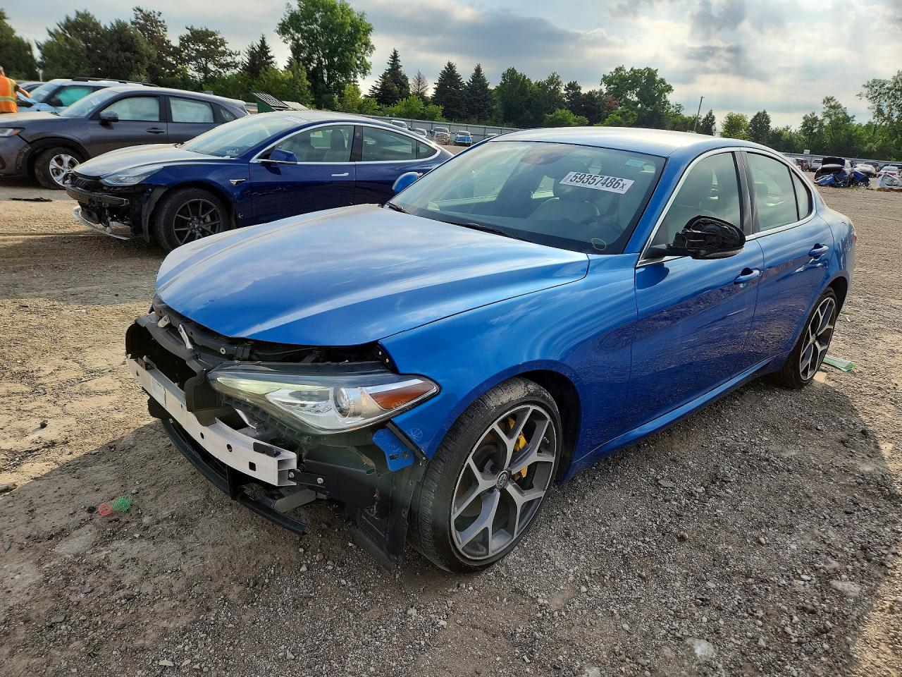 2019 Alfa Romeo Giulia — Front End — aukcja Copart il - chicago north - 1