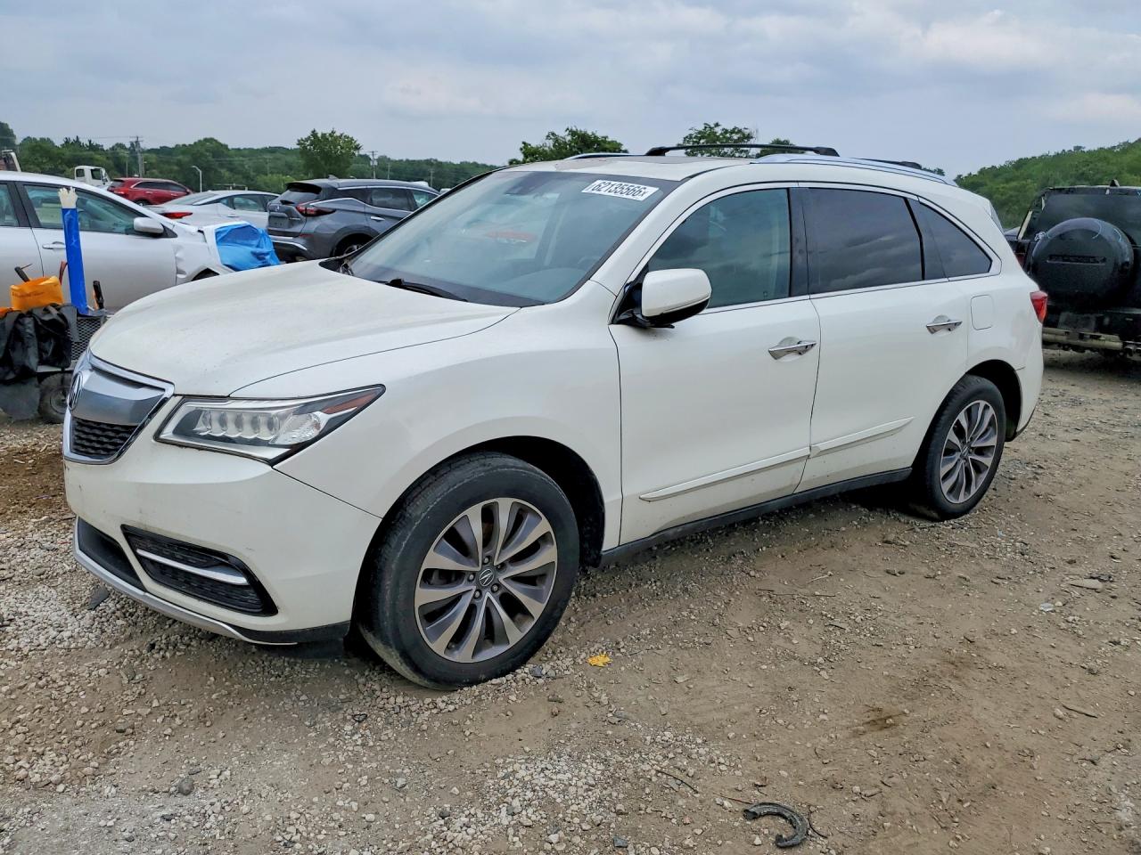 2014 Acura MDX — Rear End — aukcja Copart md - baltimore east - 1