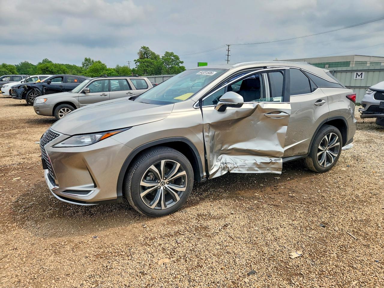 2021 Lexus RX — Side — aukcja Copart 81hts, 1010 east sauk trail, chicago heights il 60411 - 1
