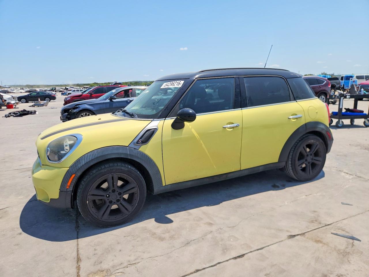 2012 MINI Cooper — Rear End — aukcja Copart tx - dallas - 1