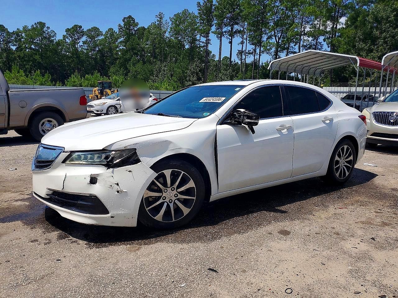2015 Acura TLX — Front End — aukcja Copart sc - north charleston - 1
