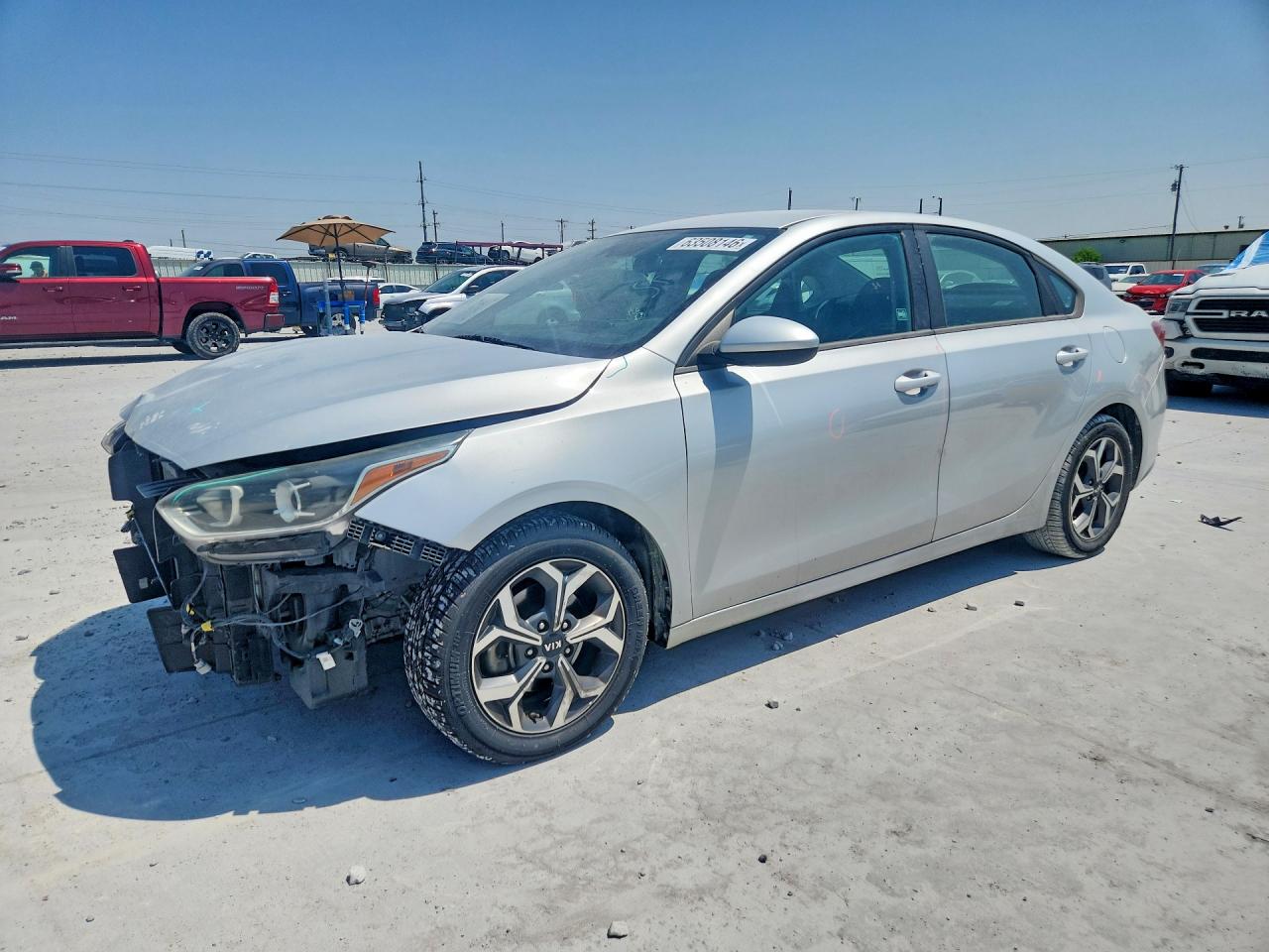 2019 Kia Forte — Front End — aukcja Copart tx - ft. worth - 1