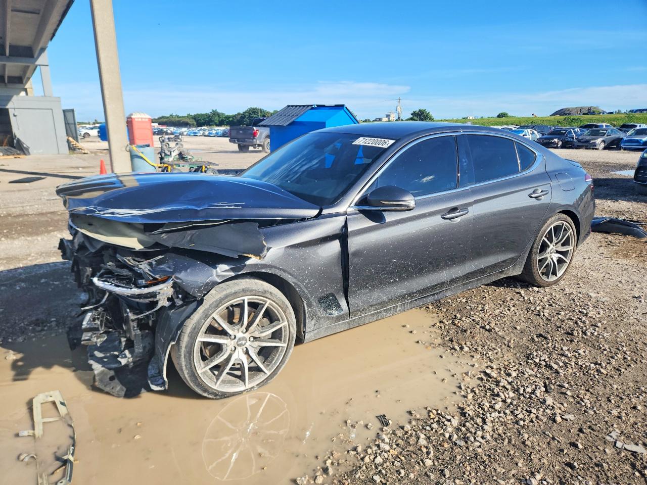 2022 Genesis G70 — Front End — aukcja Copart fl - west palm beach - 1